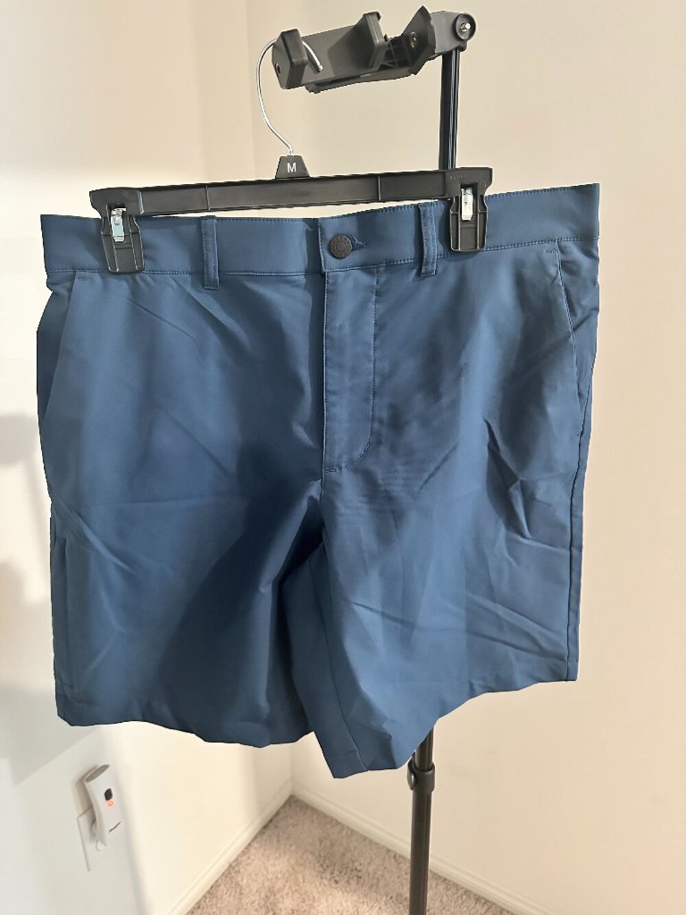 Mens Navy Blue Tech/Golf Shorts Size 34